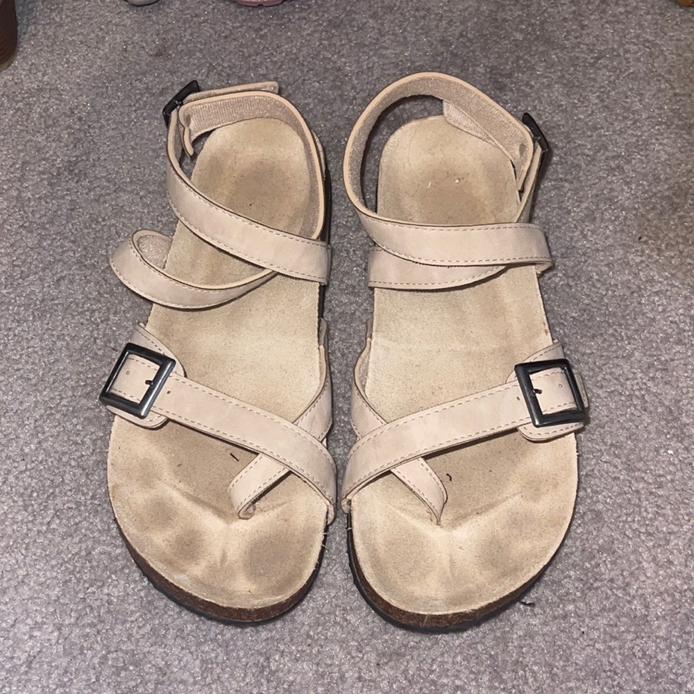 Tan sandals
